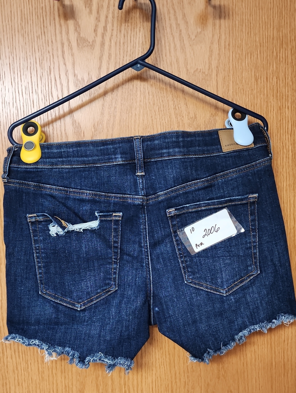 American Eagle Outfitters Blue Denim Stretch Shorts 10 number 2006
